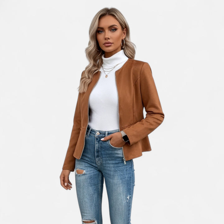 Women’s Slim Fit Zipper Jacket – Heritage Chic
