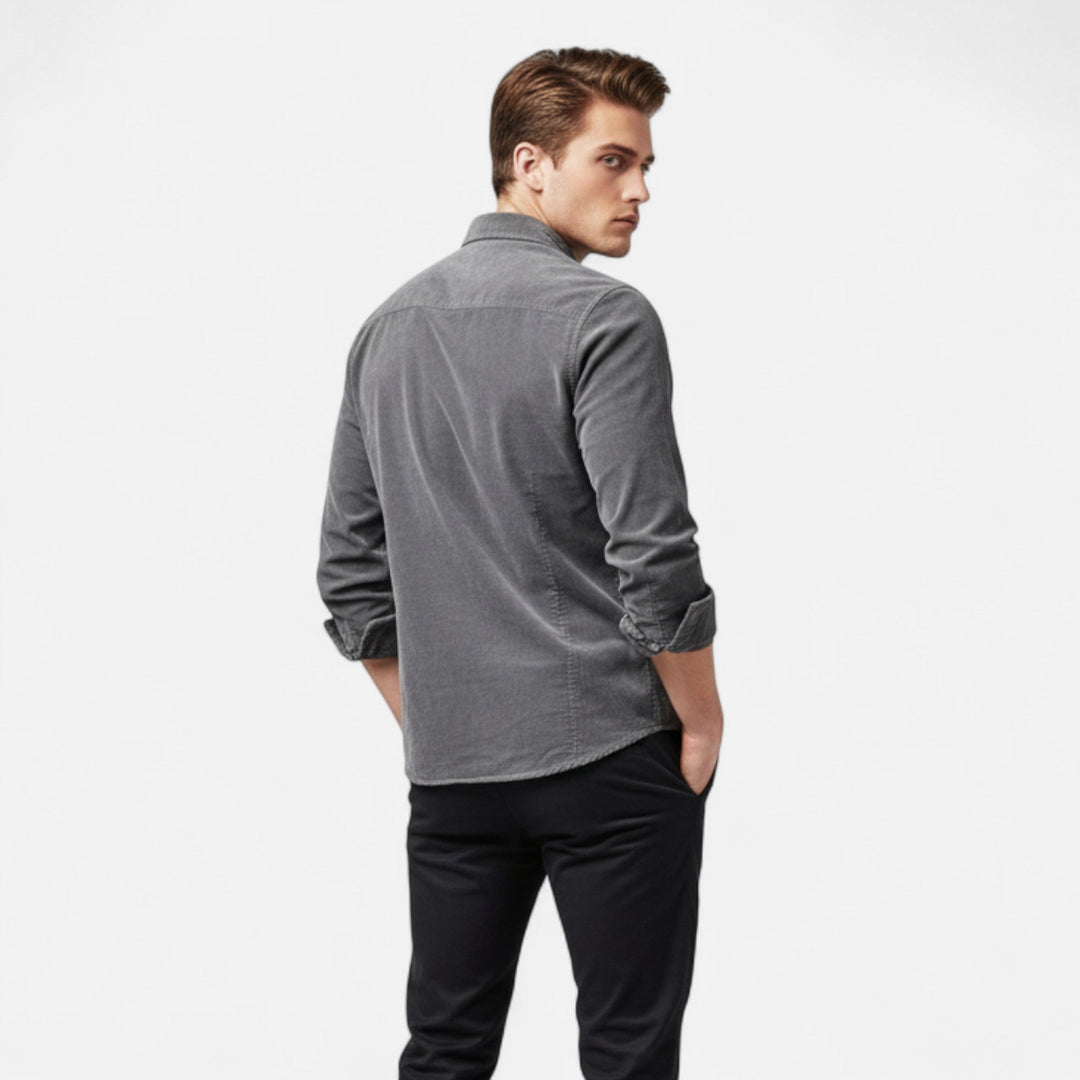 Men’s Corduroy Business Casual Shirt
