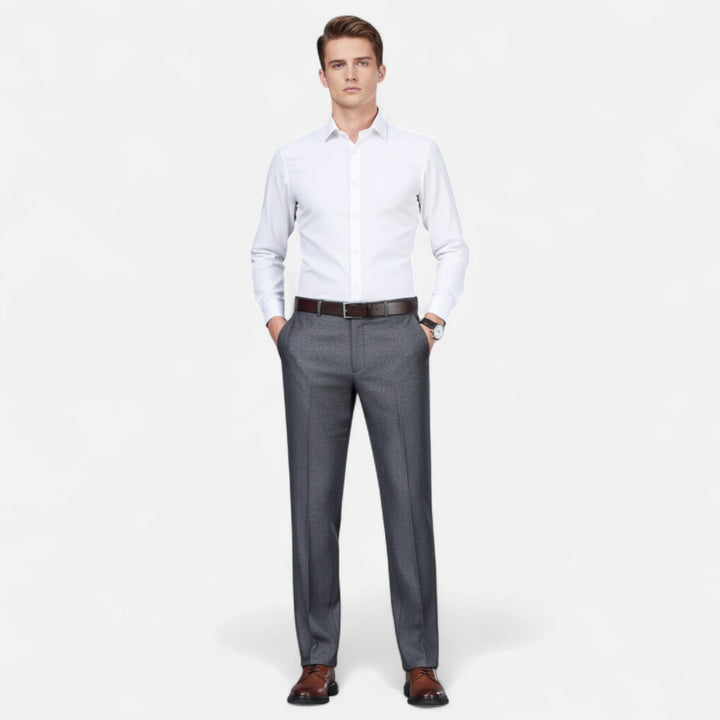 Men’s Timeless Straight Cut Suit Trousers