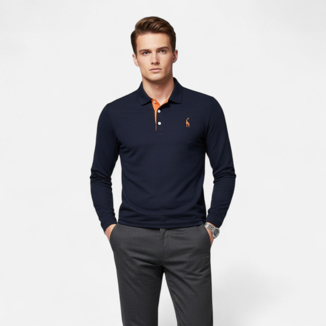 NOMU | Men's Long Sleeve Polo Shirt