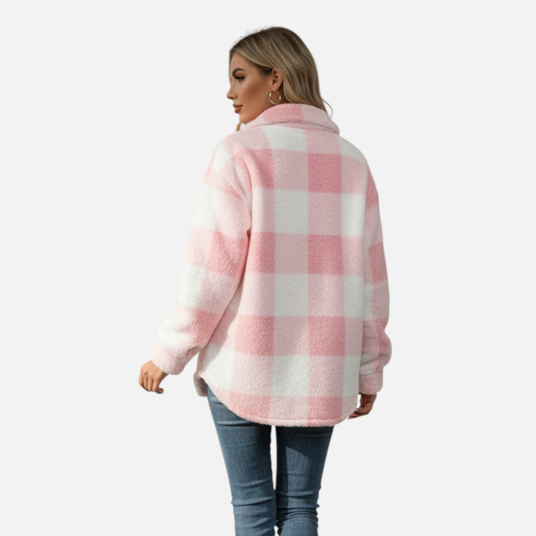 Women’s Plush Fleece Coat – Timeless Elegance