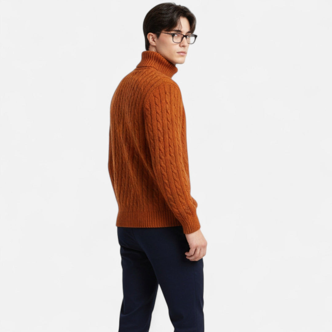Men’s Wool Turtleneck Sweater