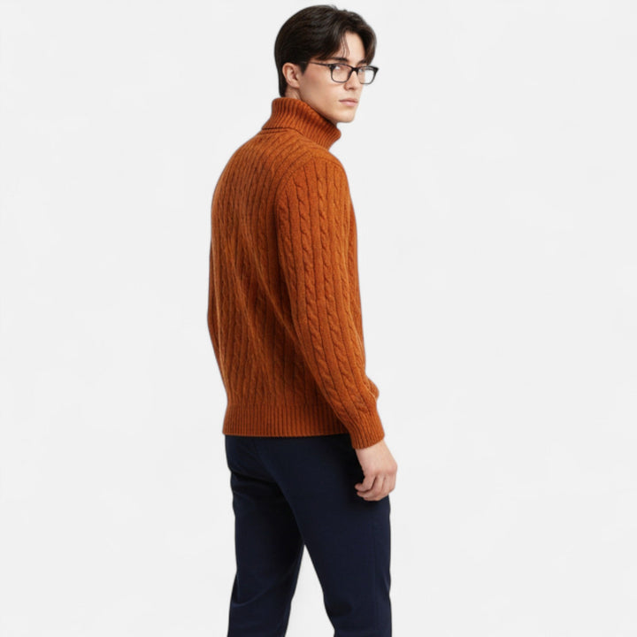 Men’s Wool Turtleneck Sweater