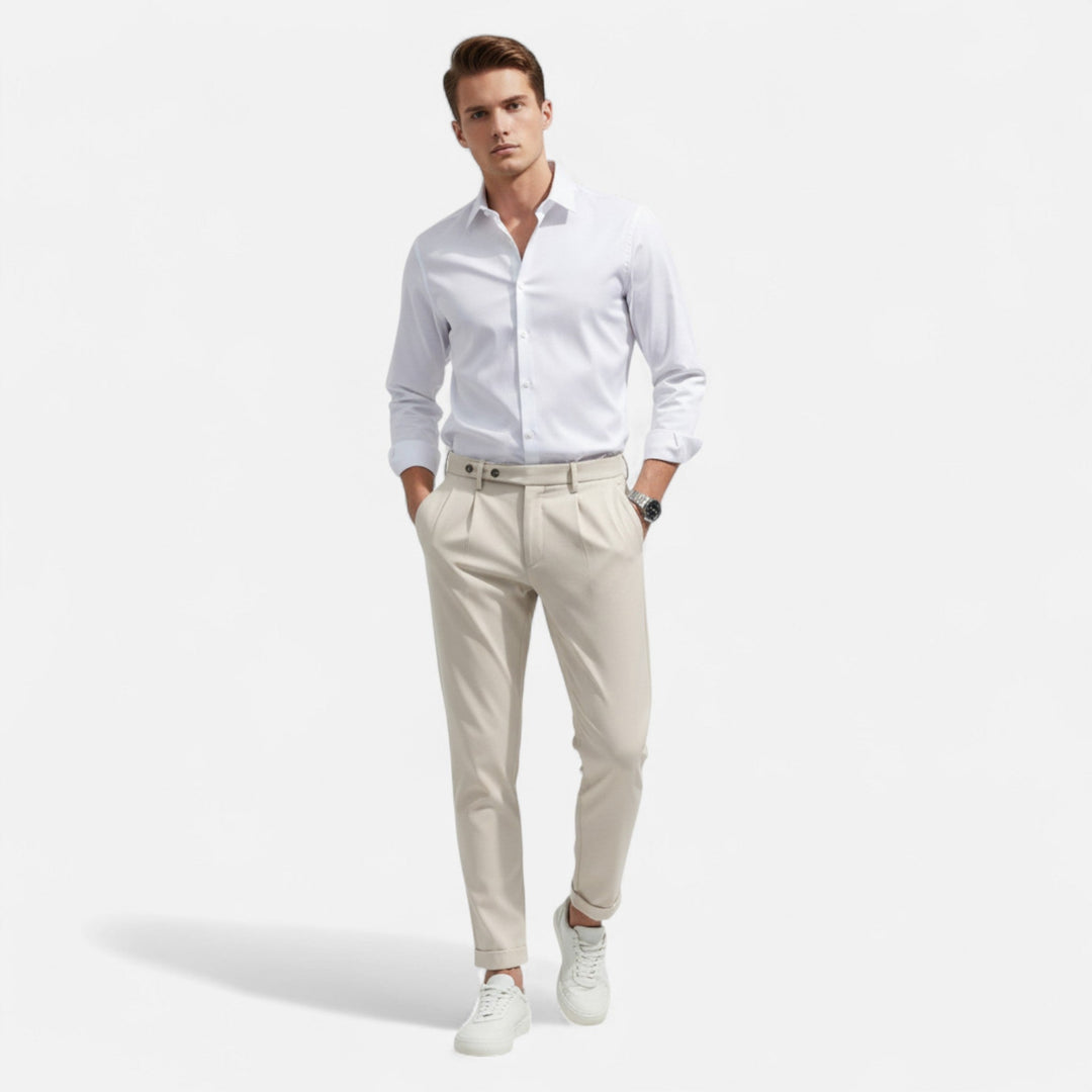 Men’s Slim Fit Casual Suit Trousers