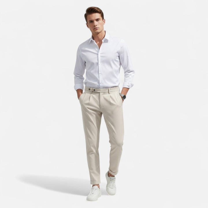 Men’s Slim Fit Casual Suit Trousers