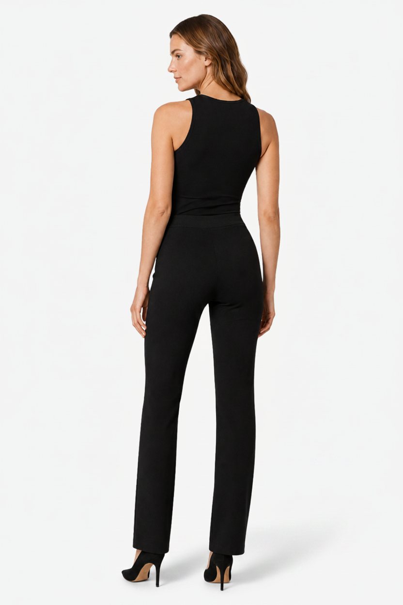 NOMU | Women’s Stretch Knit Trousers – Effortless Sophistication