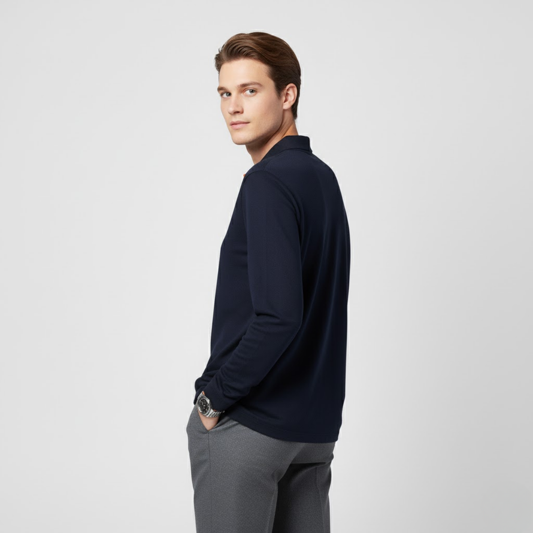 Men's Long Sleeve Polo Shirt