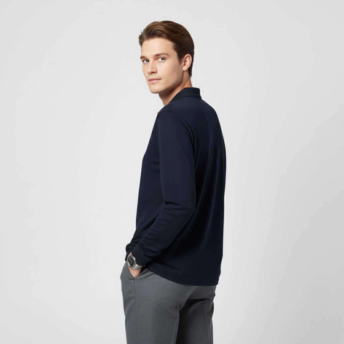 NOMU | Men's Long Sleeve Polo Shirt
