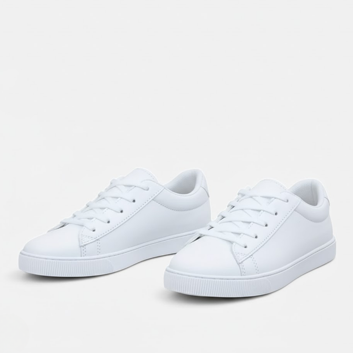 Women’s Grid Lace-Up Sneakers – Effortless Ease