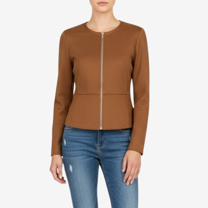 Women’s Slim Fit Zipper Jacket – Heritage Chic