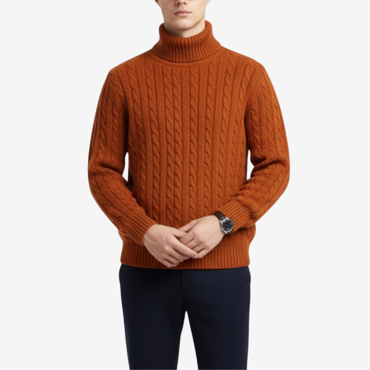 Men’s Wool Turtleneck Sweater