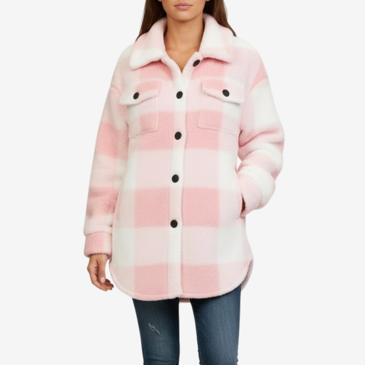 Women’s Plush Fleece Coat – Timeless Elegance