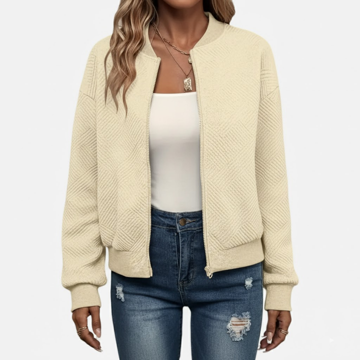 Women’s Solid Textured Jacket – Refined Everyday Style