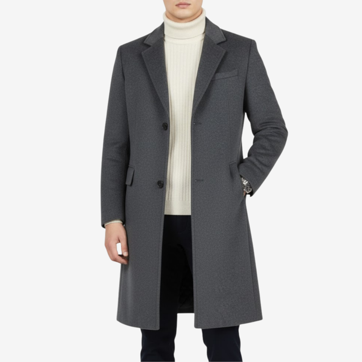 Men’s Wool Long Overcoat