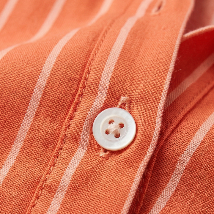 NOMU | Women’s Striped Long Sleeve Button Blouse