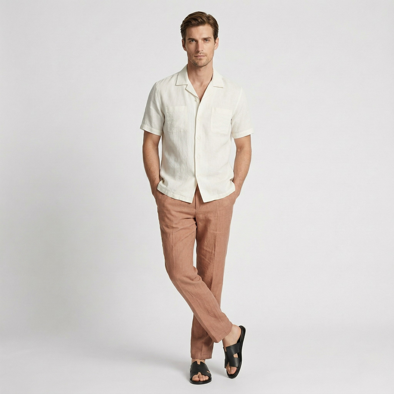 NOMU | Men’s Cut-Out Strap Slide Sandals