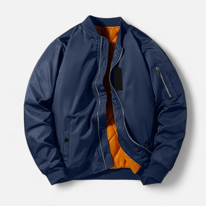 Men’s Polyester Vintage Inspired Bomber Jacket