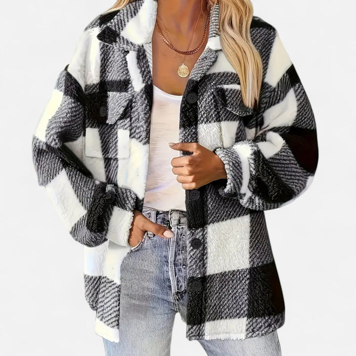 Women’s Plush Fleece Coat – Timeless Elegance