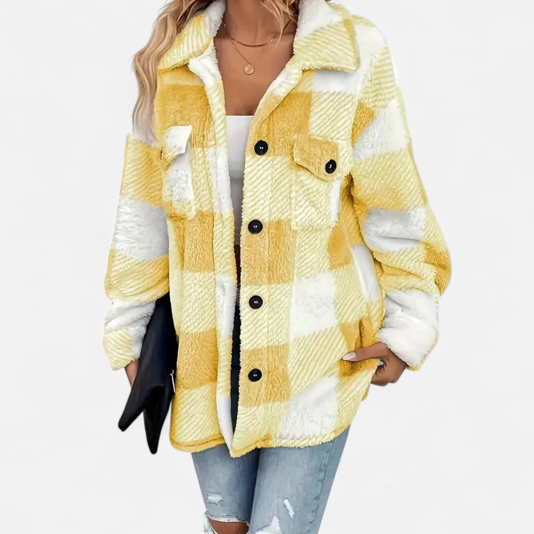 Women’s Plush Fleece Coat – Timeless Elegance
