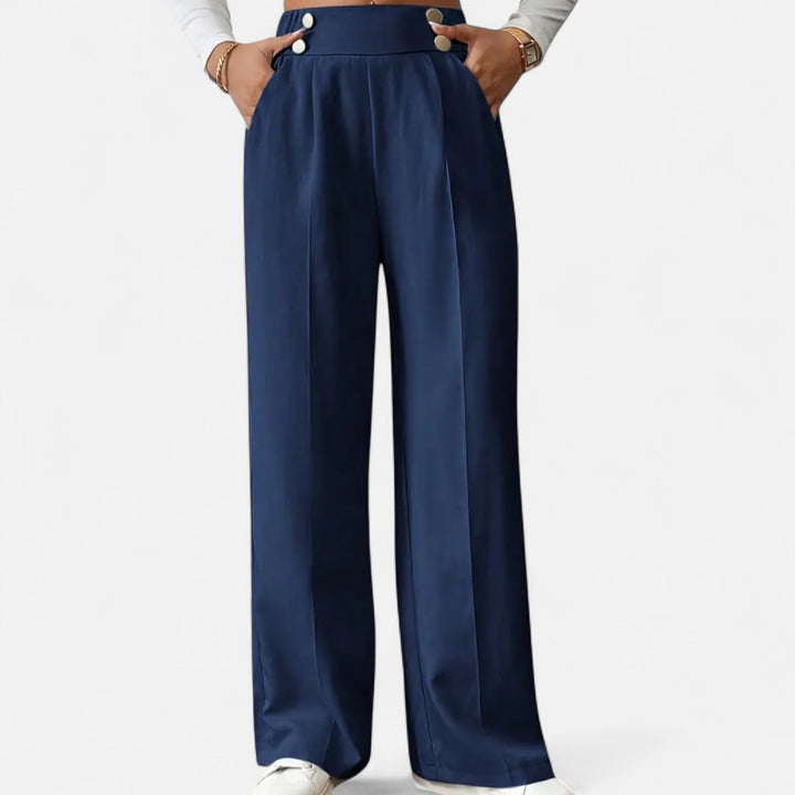 Women’s Button-Detail Pants – Refined Silhouette