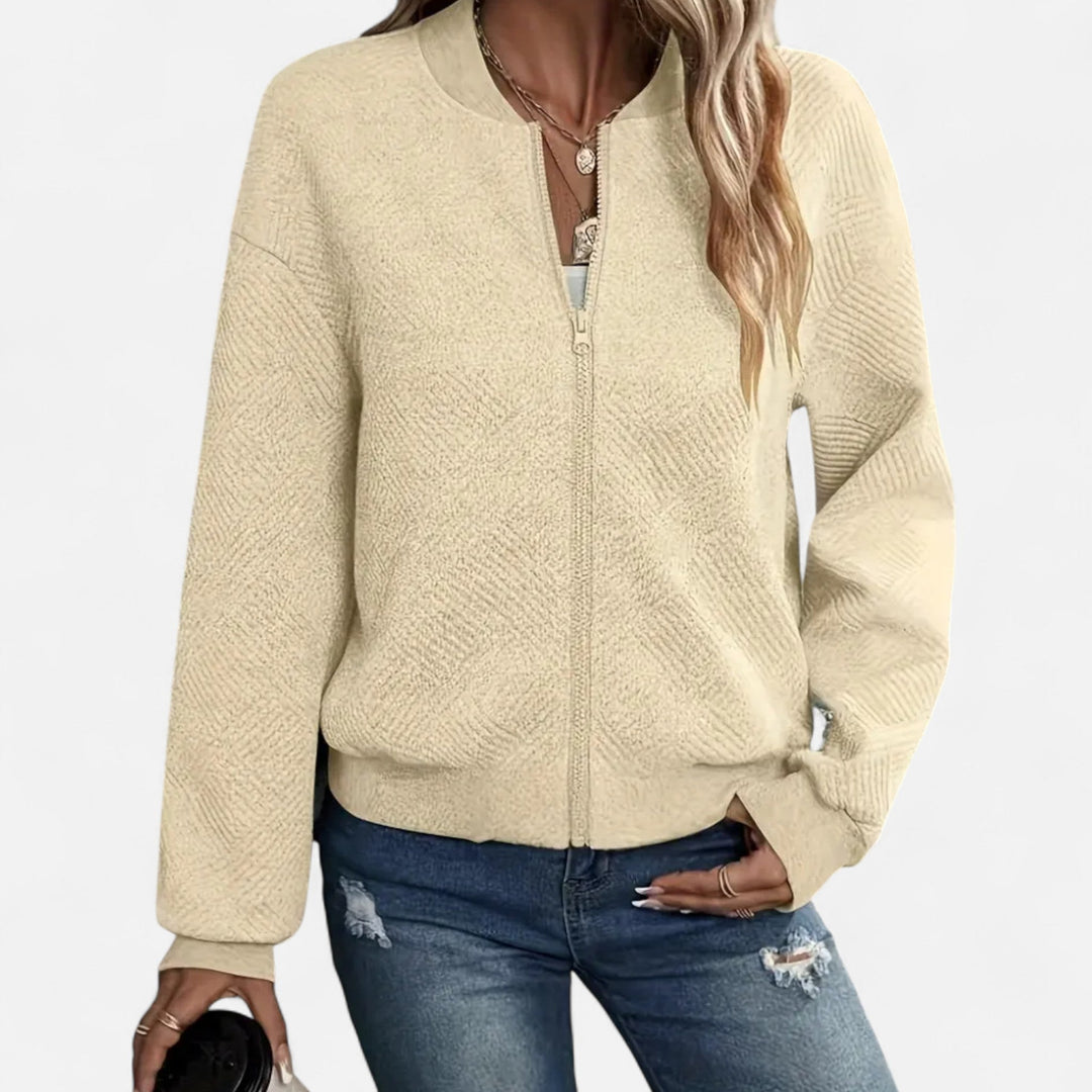 Women’s Solid Textured Jacket – Refined Everyday Style