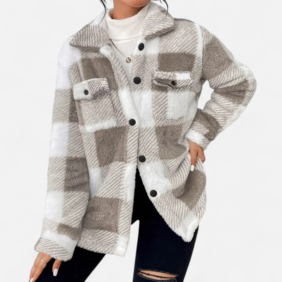 Women’s Plush Fleece Coat – Timeless Elegance