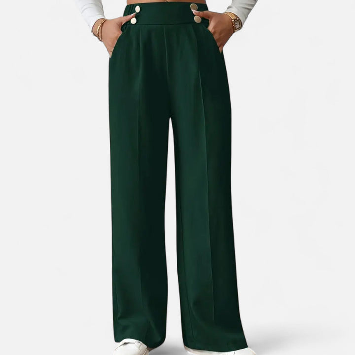 Women’s Button-Detail Pants – Refined Silhouette