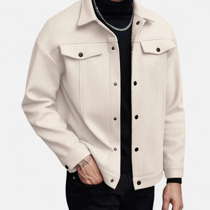 Men’s Refined Button Closure Jacket