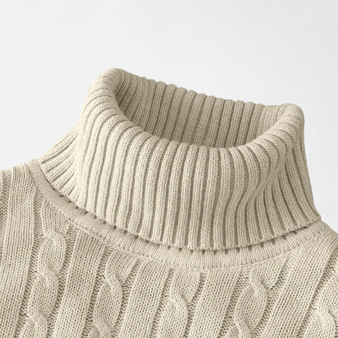 Men’s Wool Turtleneck Sweater