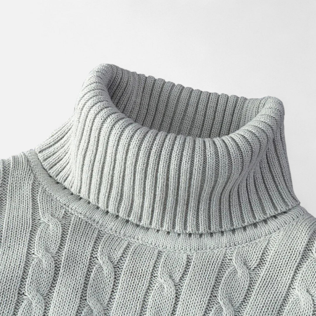 Men’s Wool Turtleneck Sweater