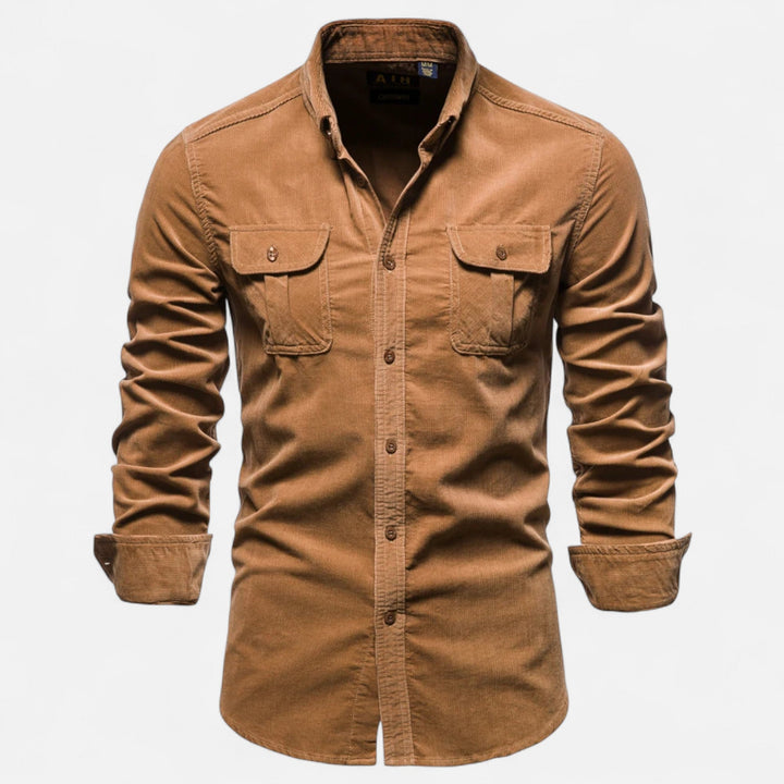 Men’s Corduroy Business Casual Shirt