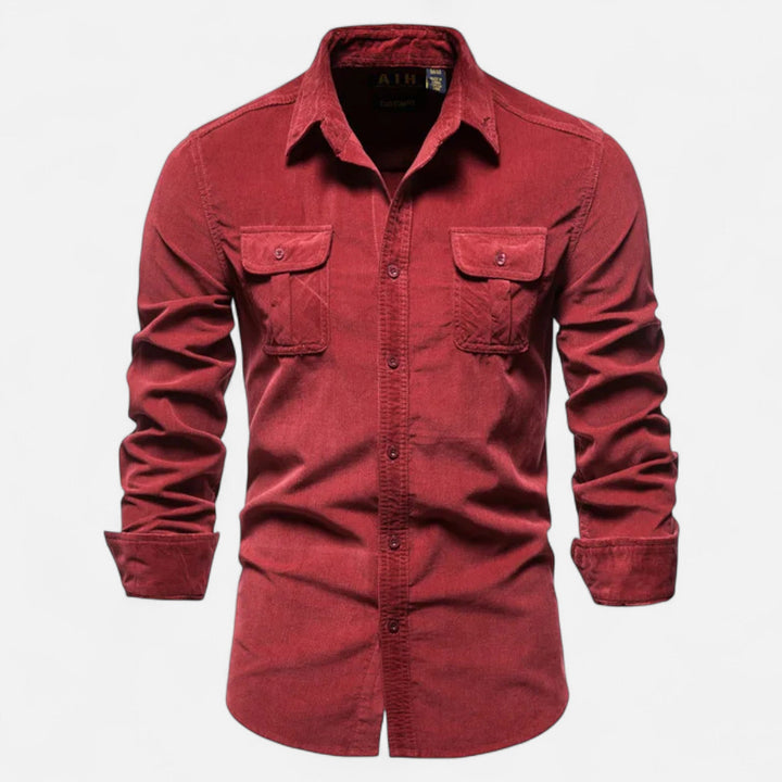 Men’s Corduroy Business Casual Shirt