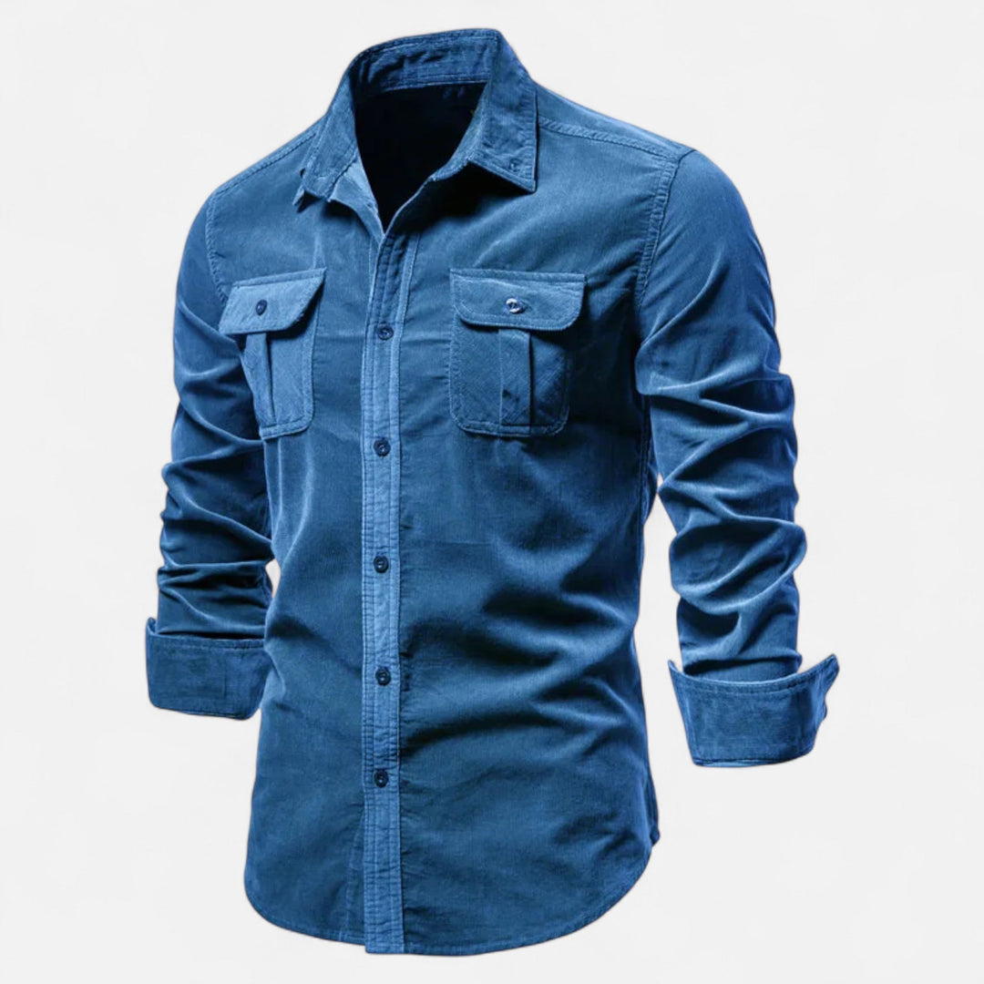 Men’s Corduroy Business Casual Shirt