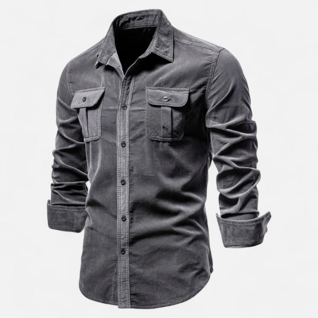 Men’s Corduroy Business Casual Shirt