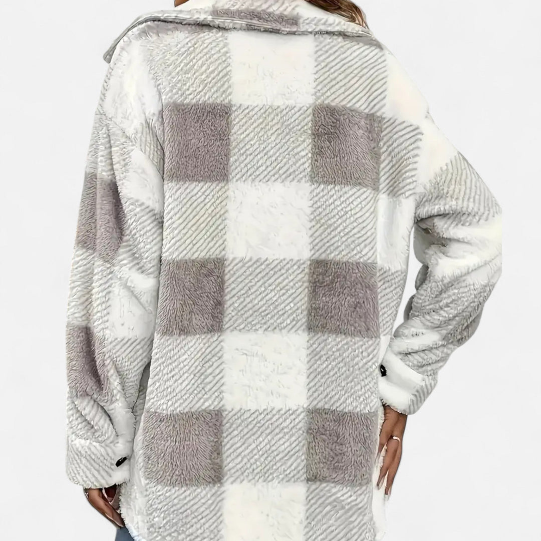 Women’s Plush Fleece Coat – Timeless Elegance