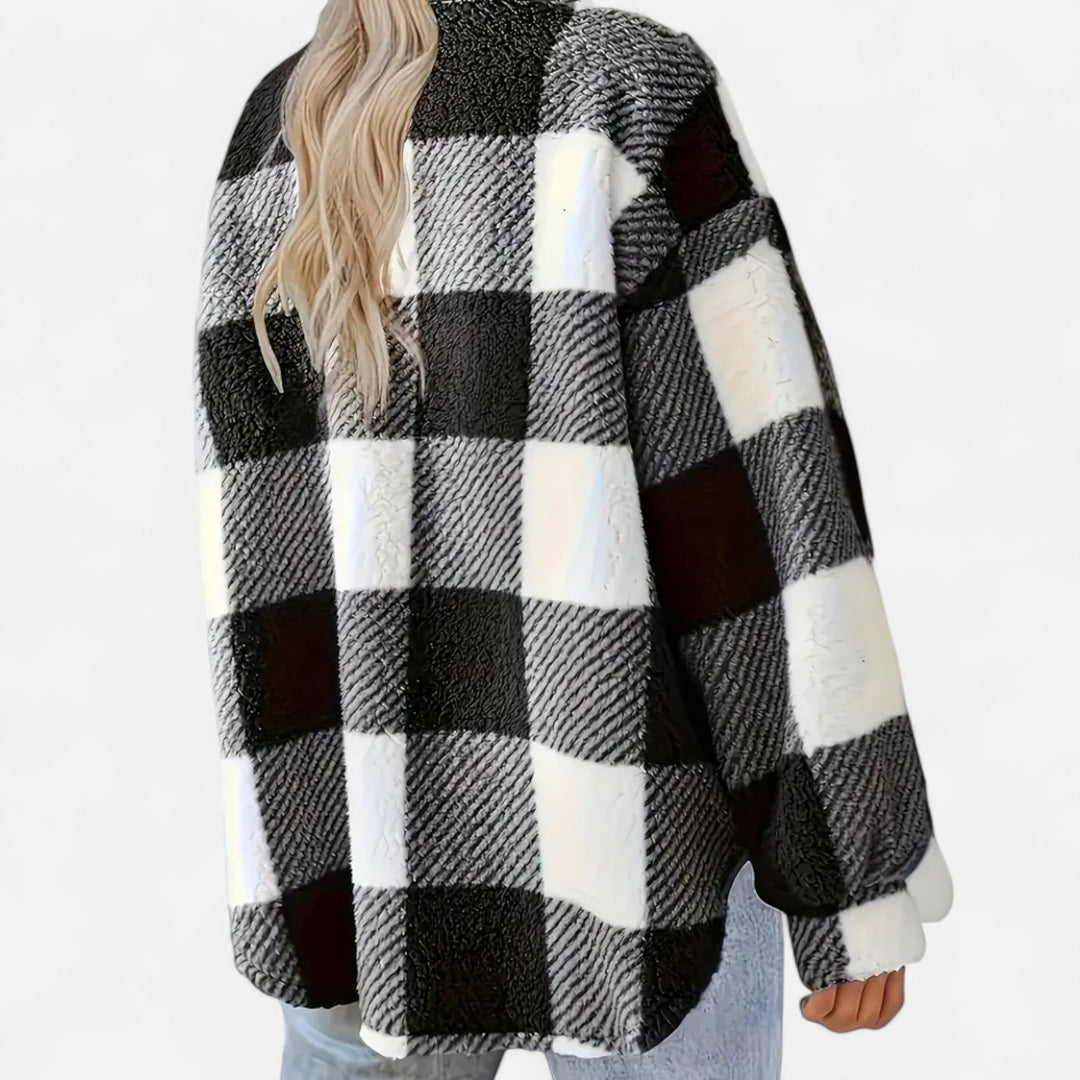 Women’s Plush Fleece Coat – Timeless Elegance