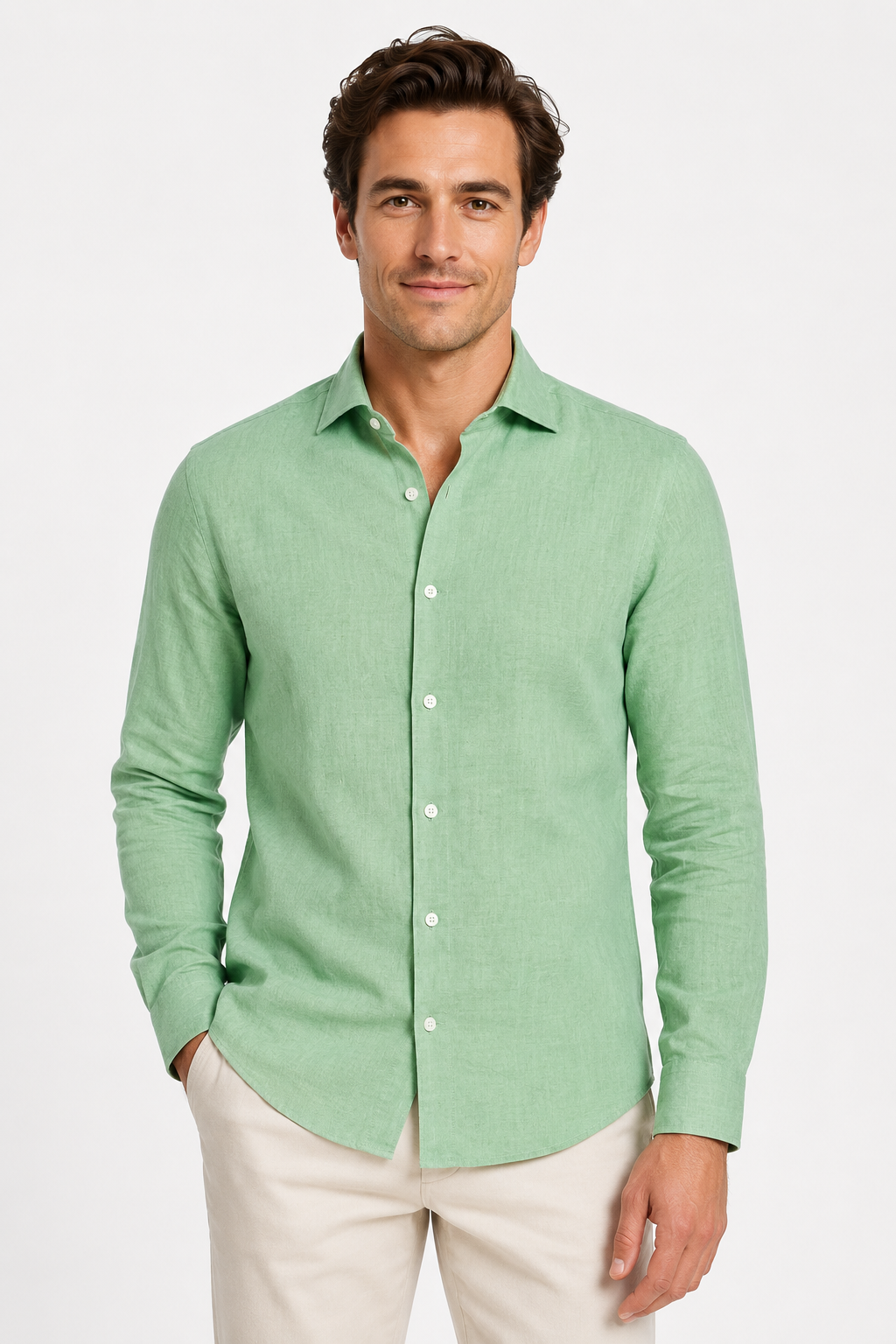 NOMU | Men’s Linen Button-Down Shirt