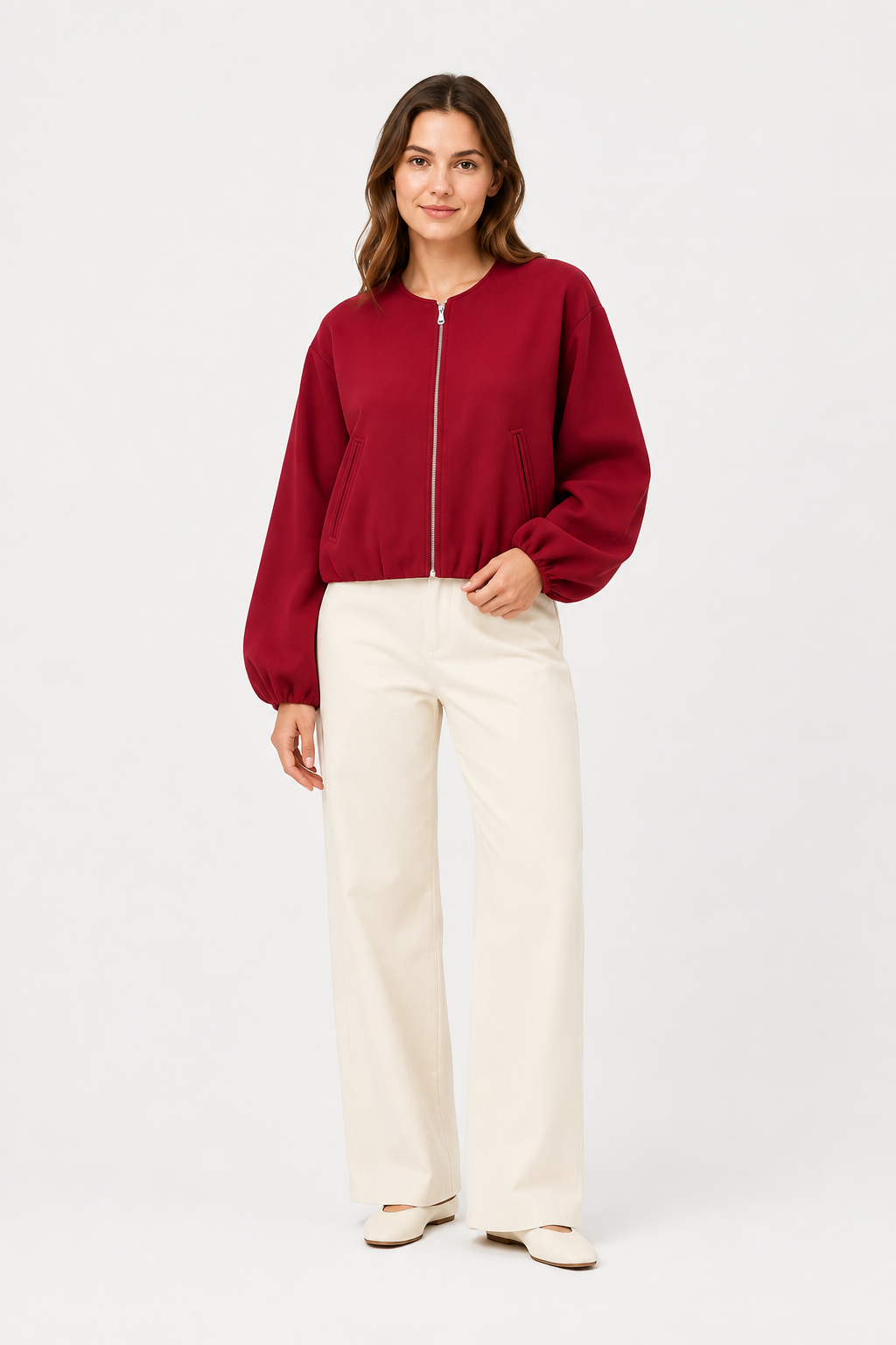 NOMU | Women’s Zippered Bomber Jacket