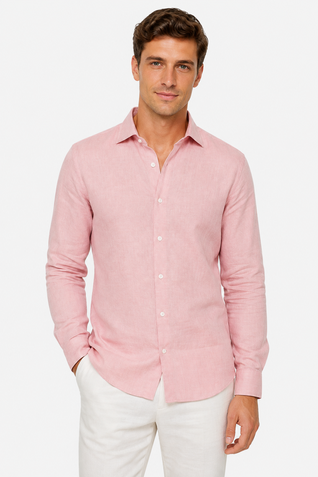 NOMU | Men’s Linen Button-Down Shirt
