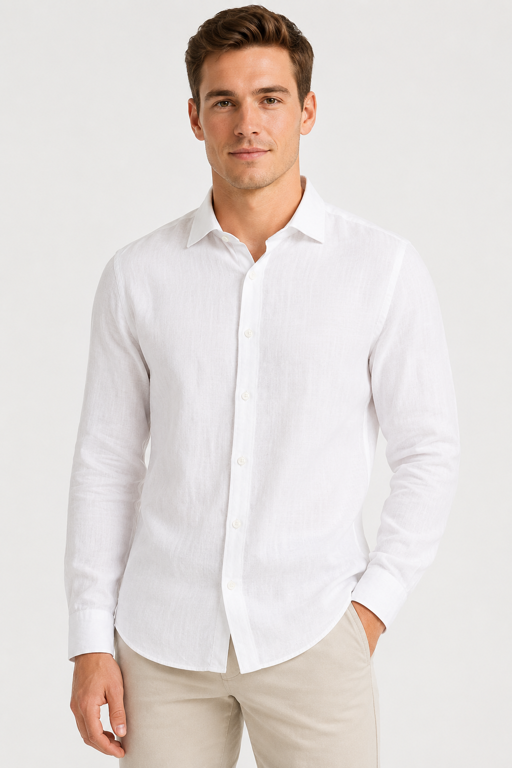 NOMU | Men’s Linen Button-Down Shirt