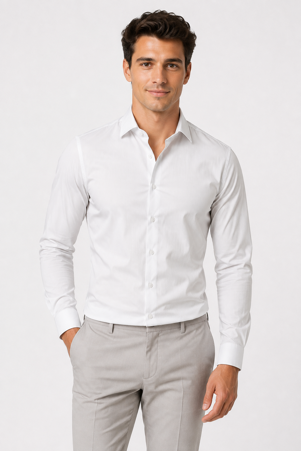NOMU | Men’s Slim-Fit Button-Down Shirt