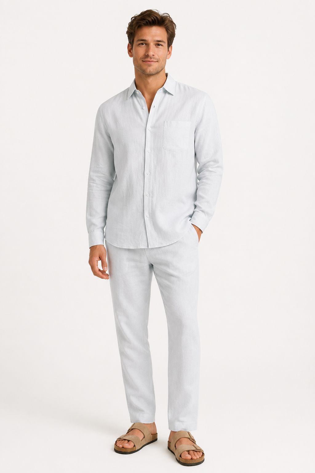 NOMU | Men’s Long Sleeve Button-Up Casual Shirt